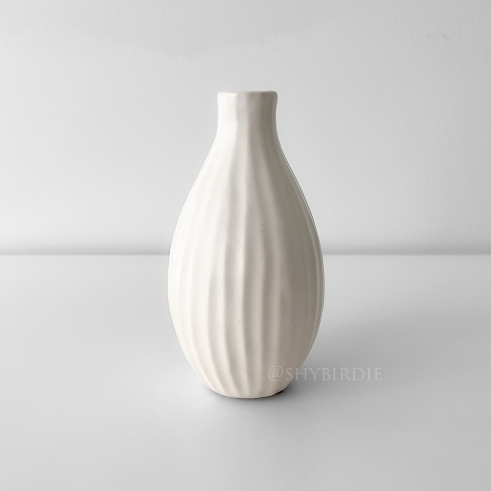 NEW Ceramic Natural Texture Pod Bud Vase